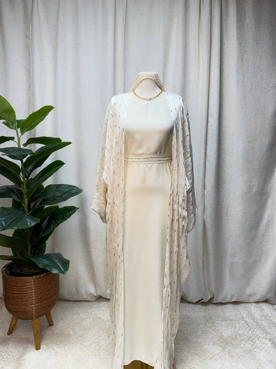 Celeste Crystal Abaya Set