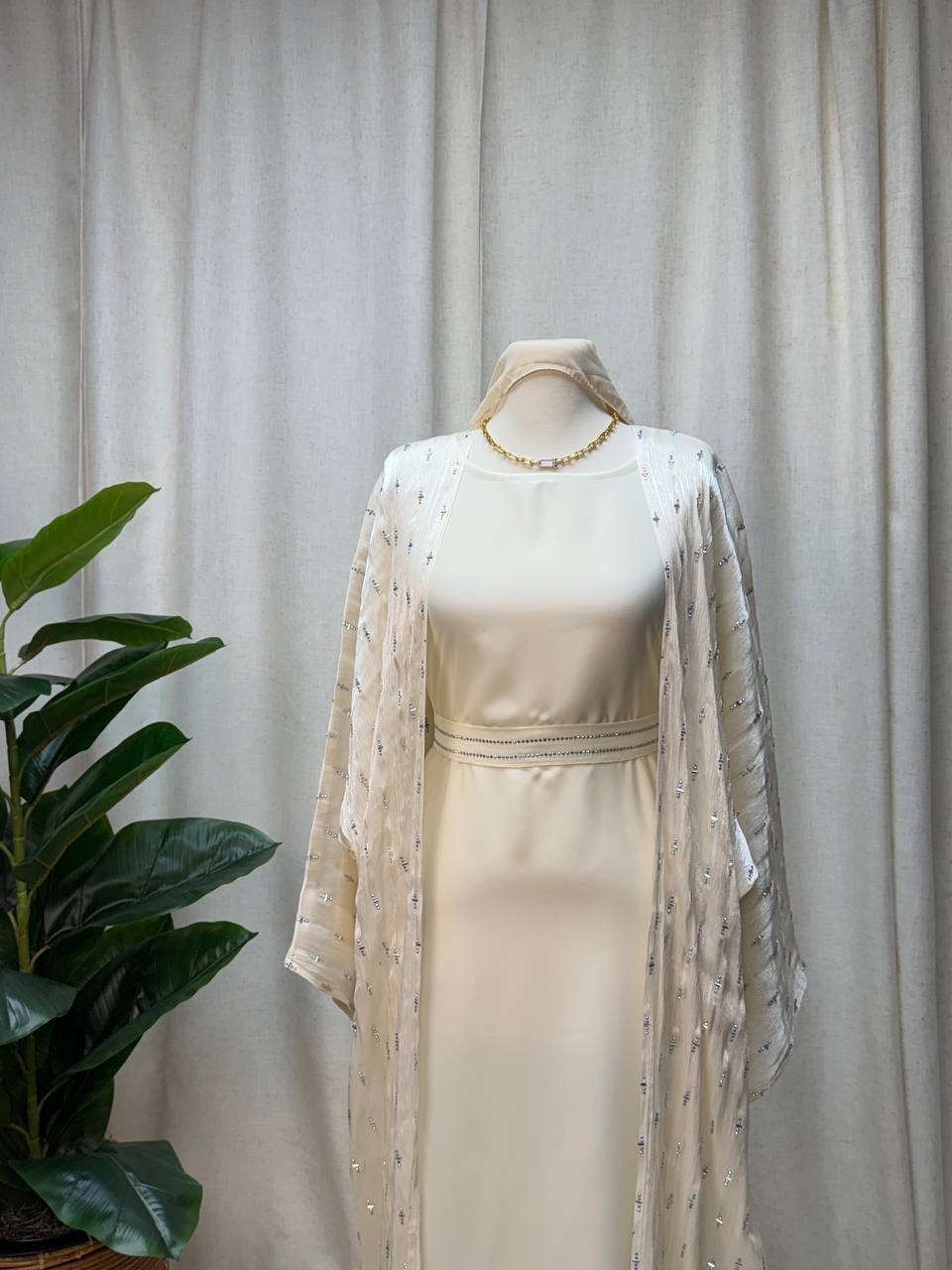 Celeste Crystal Abaya Set
