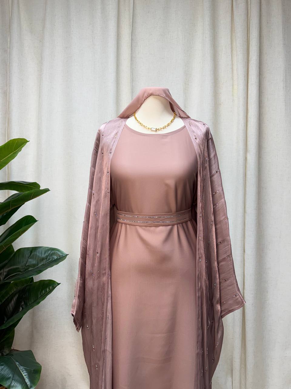 Celeste Crystal Abaya Set