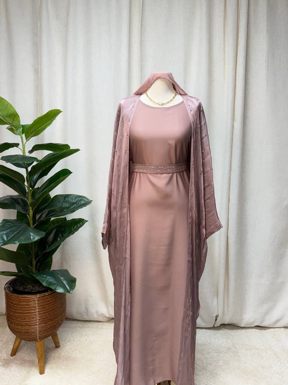 Celeste Crystal Abaya Set