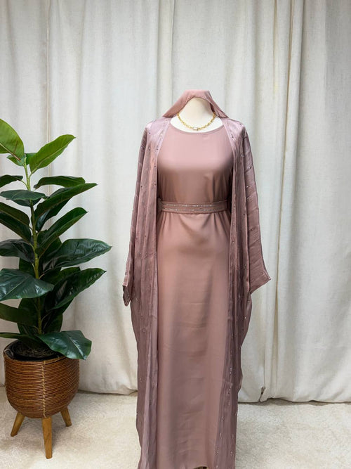Celeste Crystal Abaya Set
