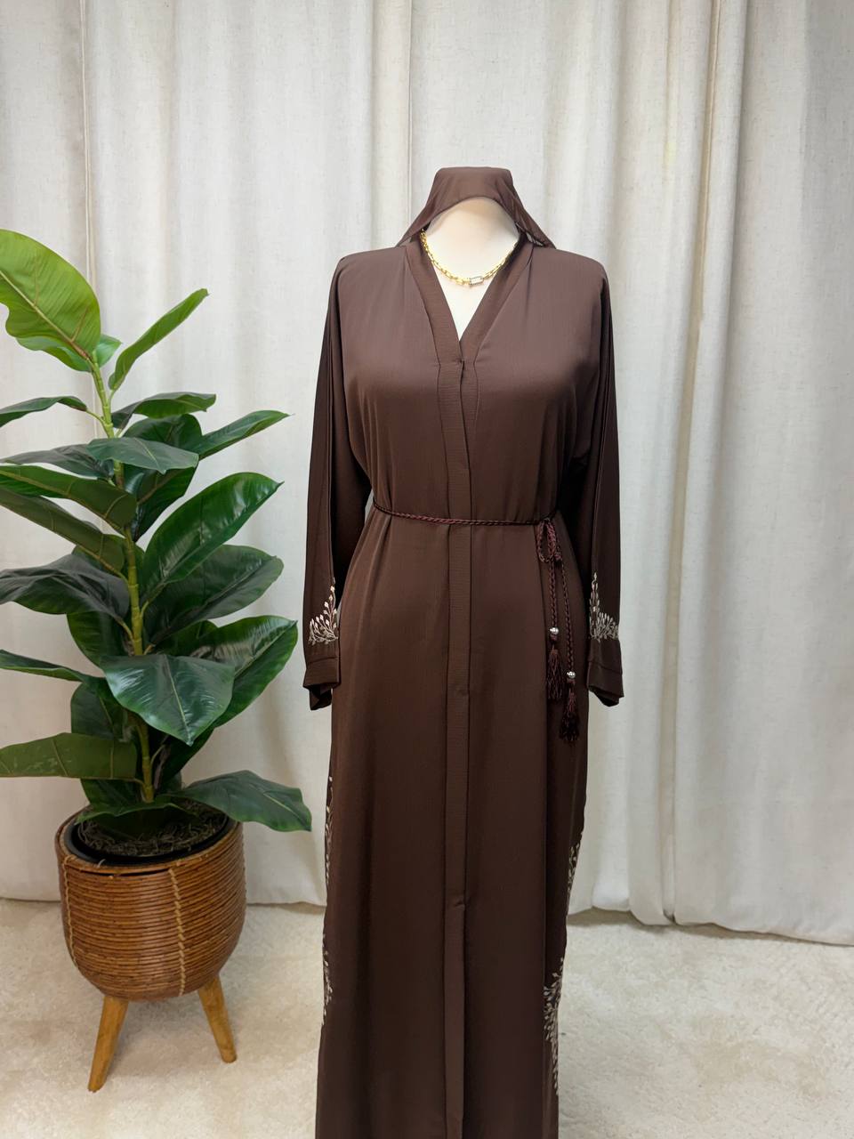 Cocoa Bloom Abaya