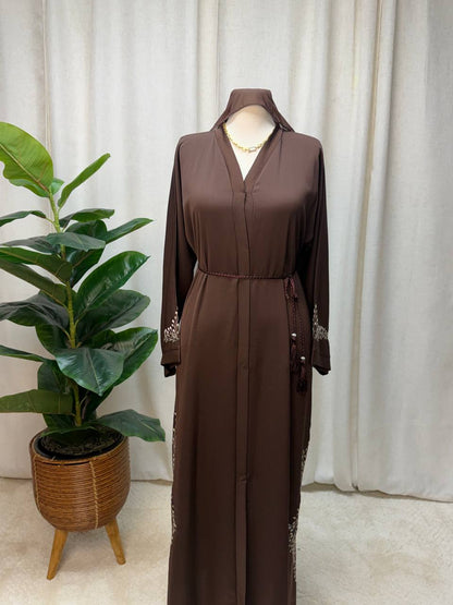 Cocoa Bloom Abaya