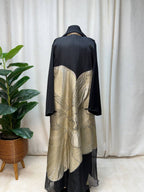 Noir Bloom Open Abaya