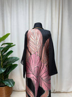 Noir Bloom Open Abaya