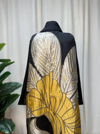 Noir Bloom Open Abaya