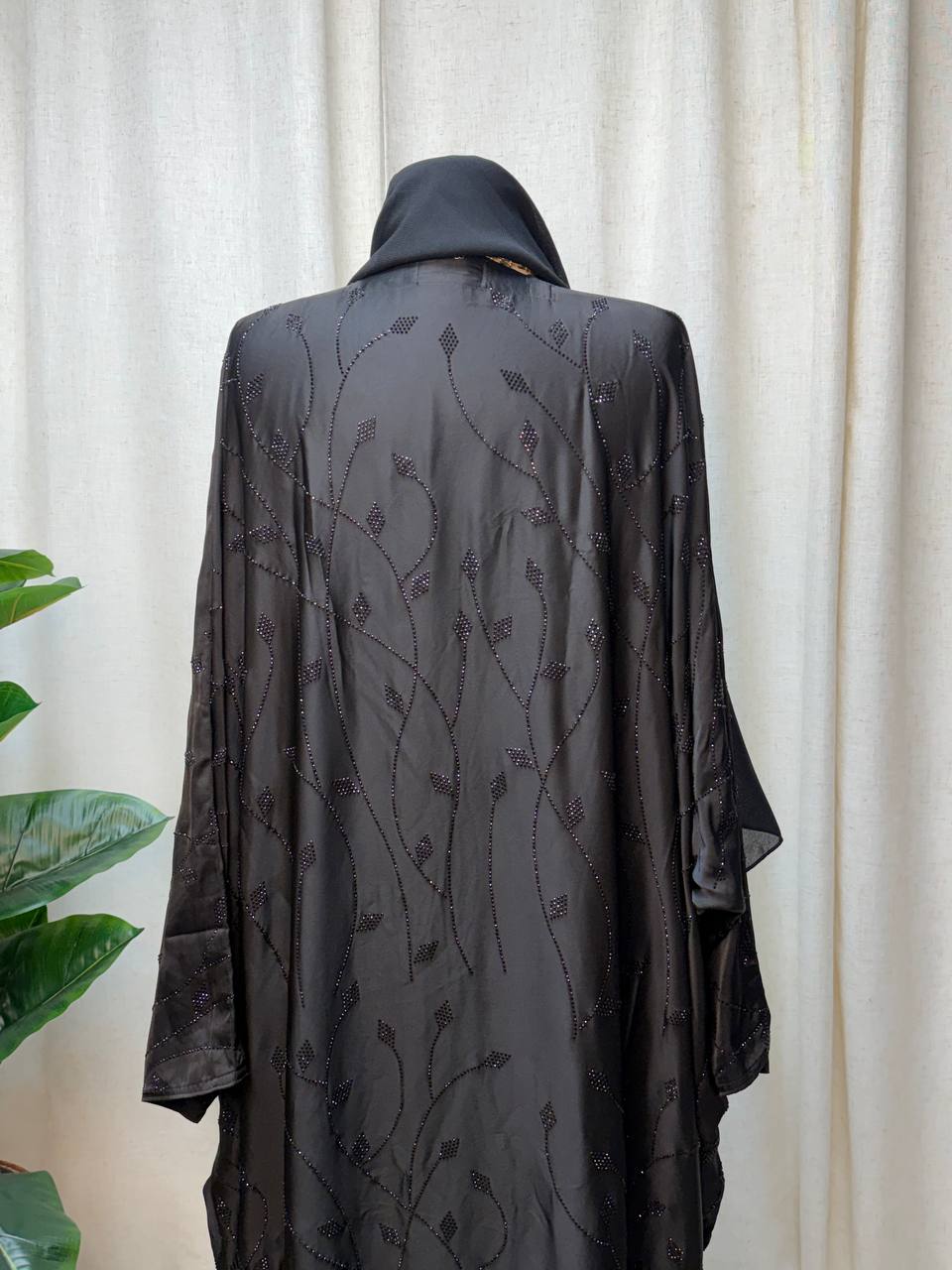 Midnight Royale Butterfly Abaya