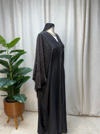 Midnight Stardust Butterfly Abaya