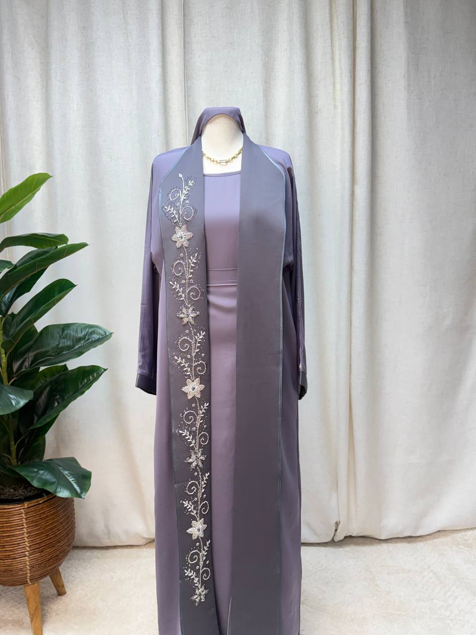 Luna Blossom Abaya Set