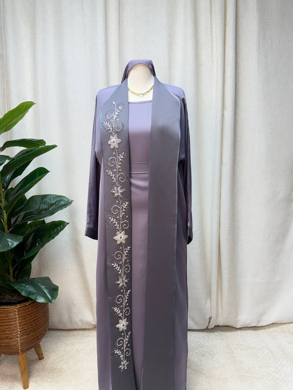 Luna Blossom Abaya Set