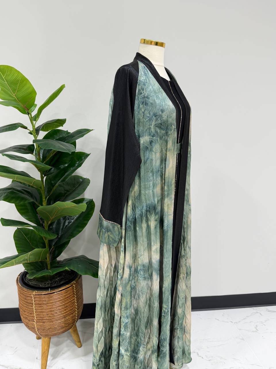 Sage Mirage Abaya Set