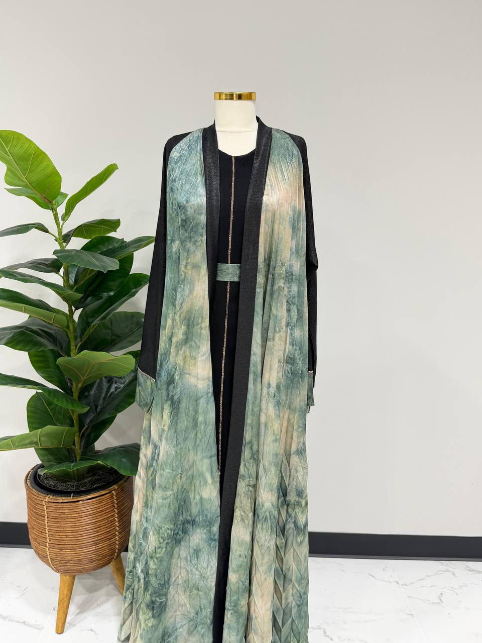 Sage Mirage Abaya Set