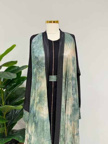 Sage Mirage Abaya Set