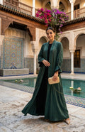 Emerald Veil Abaya Set