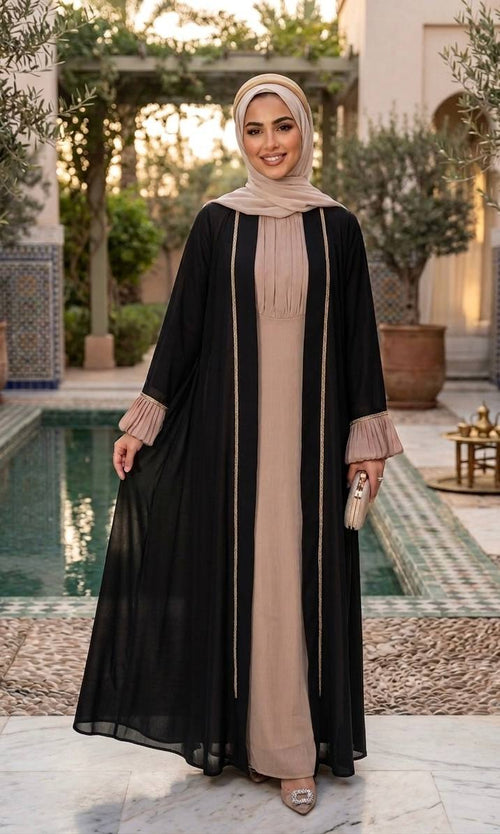 Desert Grace Pleated Abaya