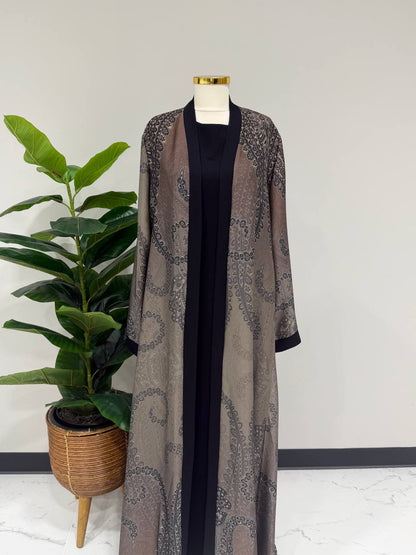 Desert Noir Abaya Set