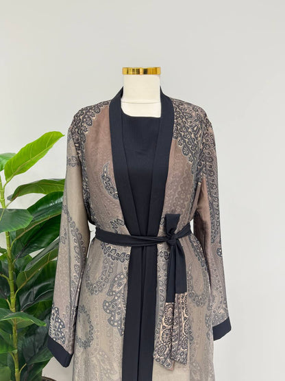 Desert Noir Abaya Set