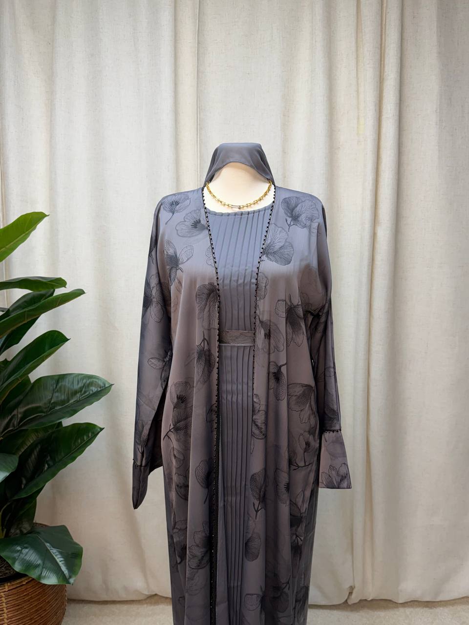 Veloura Bloom 3-Piece Abaya
