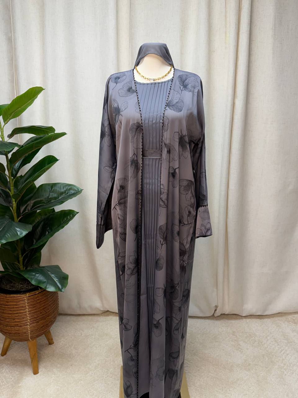 Veloura Bloom 3-Piece Abaya