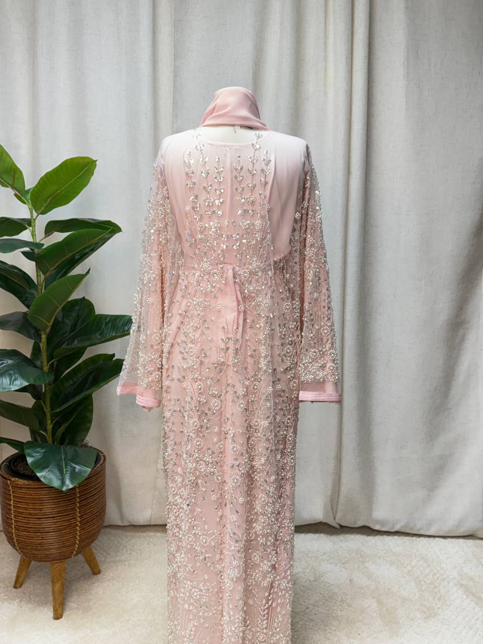 Pearl Veil Abaya