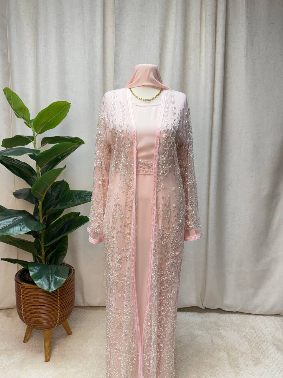Pearl Veil Abaya