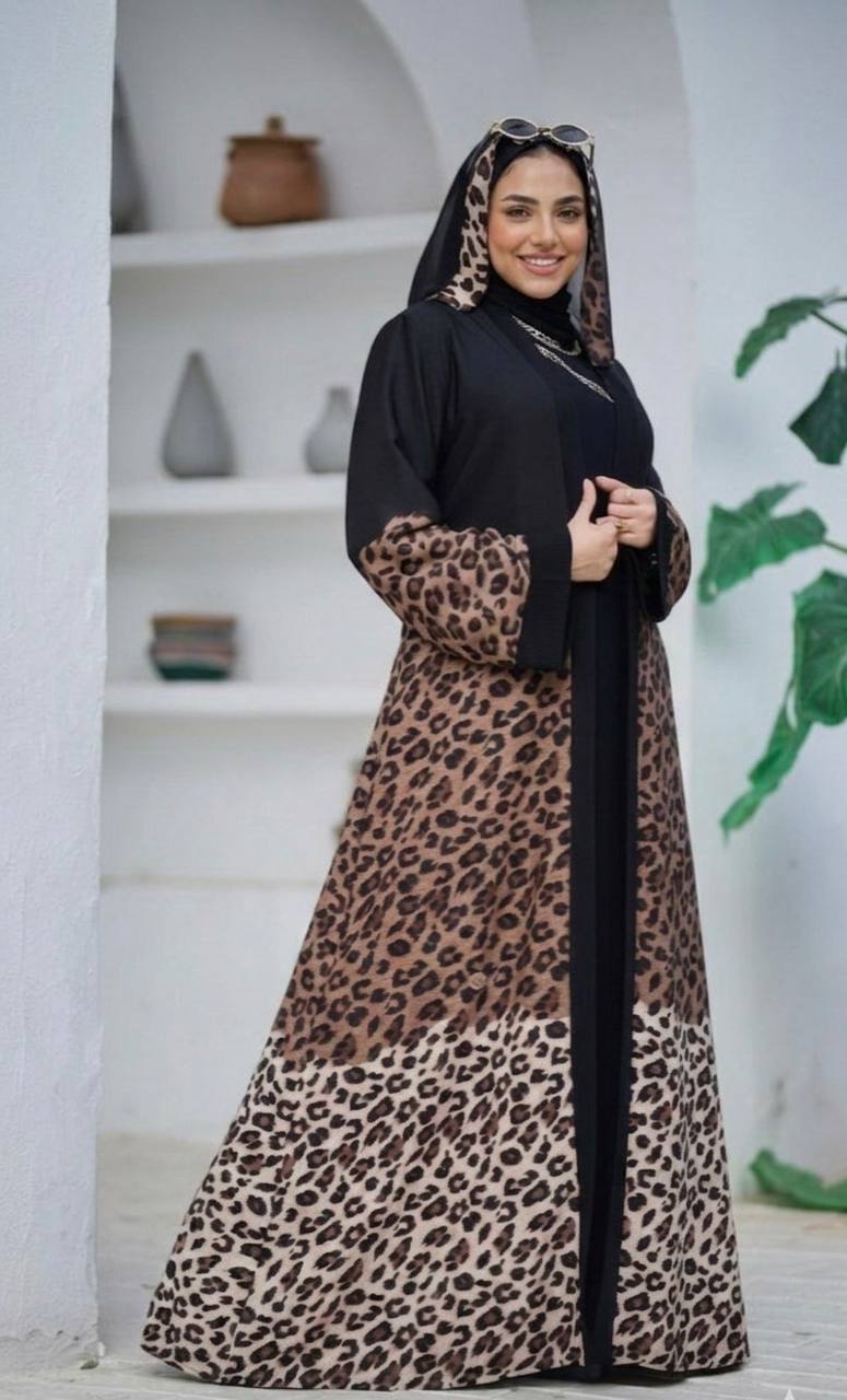 Leopard Grace Abaya