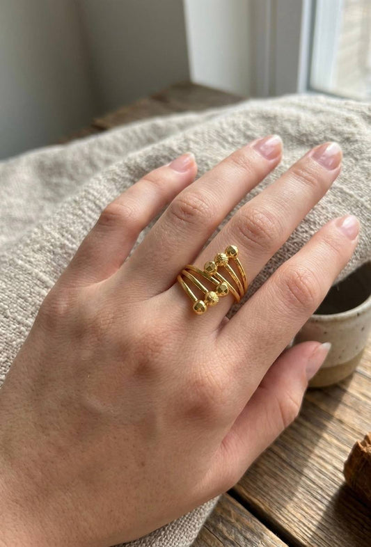 Golden Elegance Ring Collection