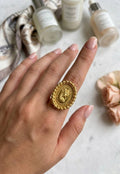 Royal Ounce Ring – 21K Gold Look Plated