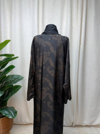 Salma Abaya – Korean Nada Print Fabric