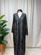 Salma Abaya – Korean Nada Print Fabric