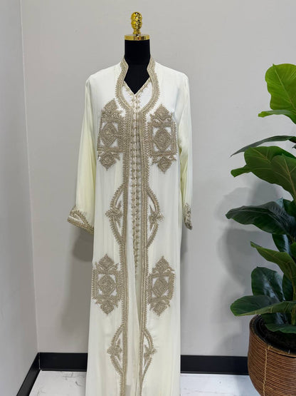 Atlas Princess Moroccan Caftan – Hand Embroidered