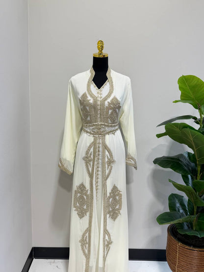Atlas Princess Moroccan Caftan – Hand Embroidered