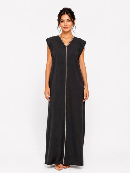 Layali Linen Kaftan Set