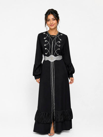 Layali Linen Kaftan Set