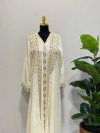 Caftan zena– Hand-Emroidered Moroccan Chiffon Caftan