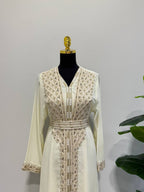 Caftan zena– Hand-Emroidered Moroccan Chiffon Caftan