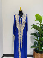 Caftan zena– Hand-Emroidered Moroccan Chiffon Caftan