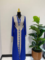Caftan zena– Hand-Emroidered Moroccan Chiffon Caftan