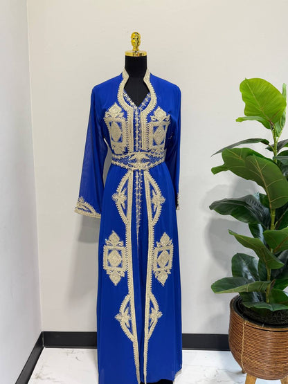 Atlas Princess Moroccan Caftan – Hand Embroidered