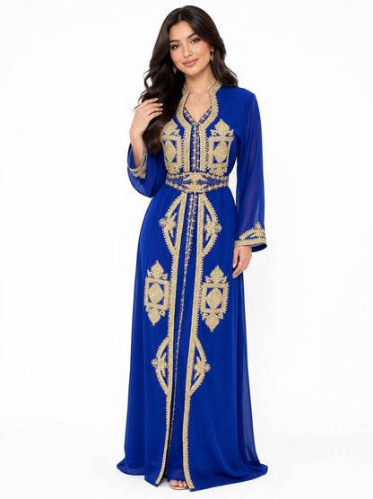 Atlas Princess Moroccan Caftan – Hand Embroidered