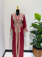 Royal Burgundy Moroccan Caftan