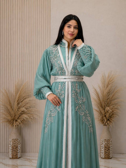 Noura Handcrafted Organza Kaftan