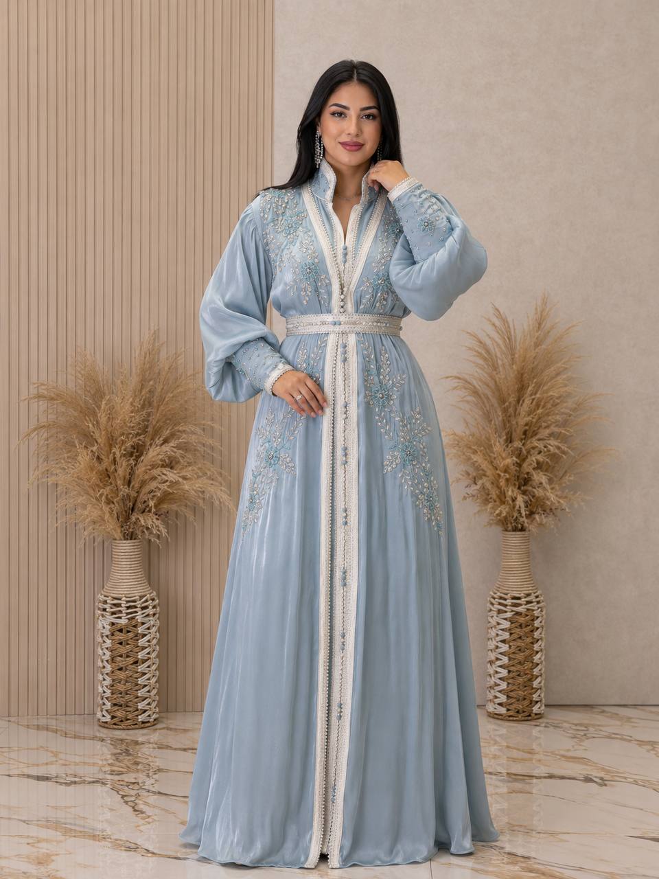 Noura Handcrafted Organza Kaftan