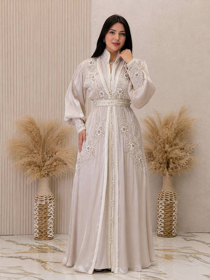 Noura Handcrafted Organza Kaftan