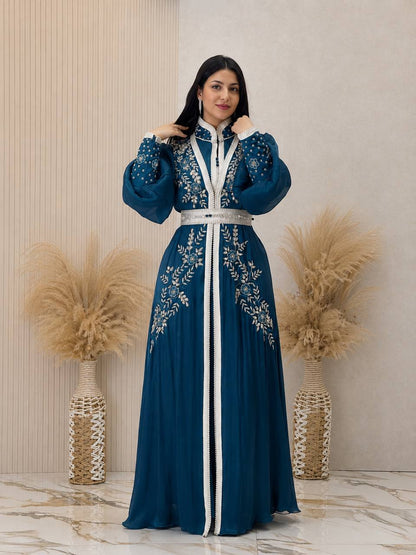 Noura Handcrafted Organza Kaftan