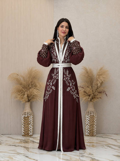 Noura Handcrafted Organza Kaftan