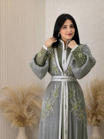 Noura Handcrafted Organza Kaftan