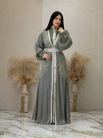 Noura Handcrafted Organza Kaftan