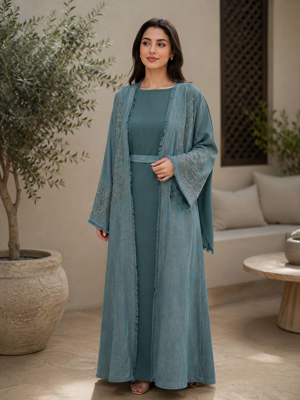 Sahara Breeze Open Abaya