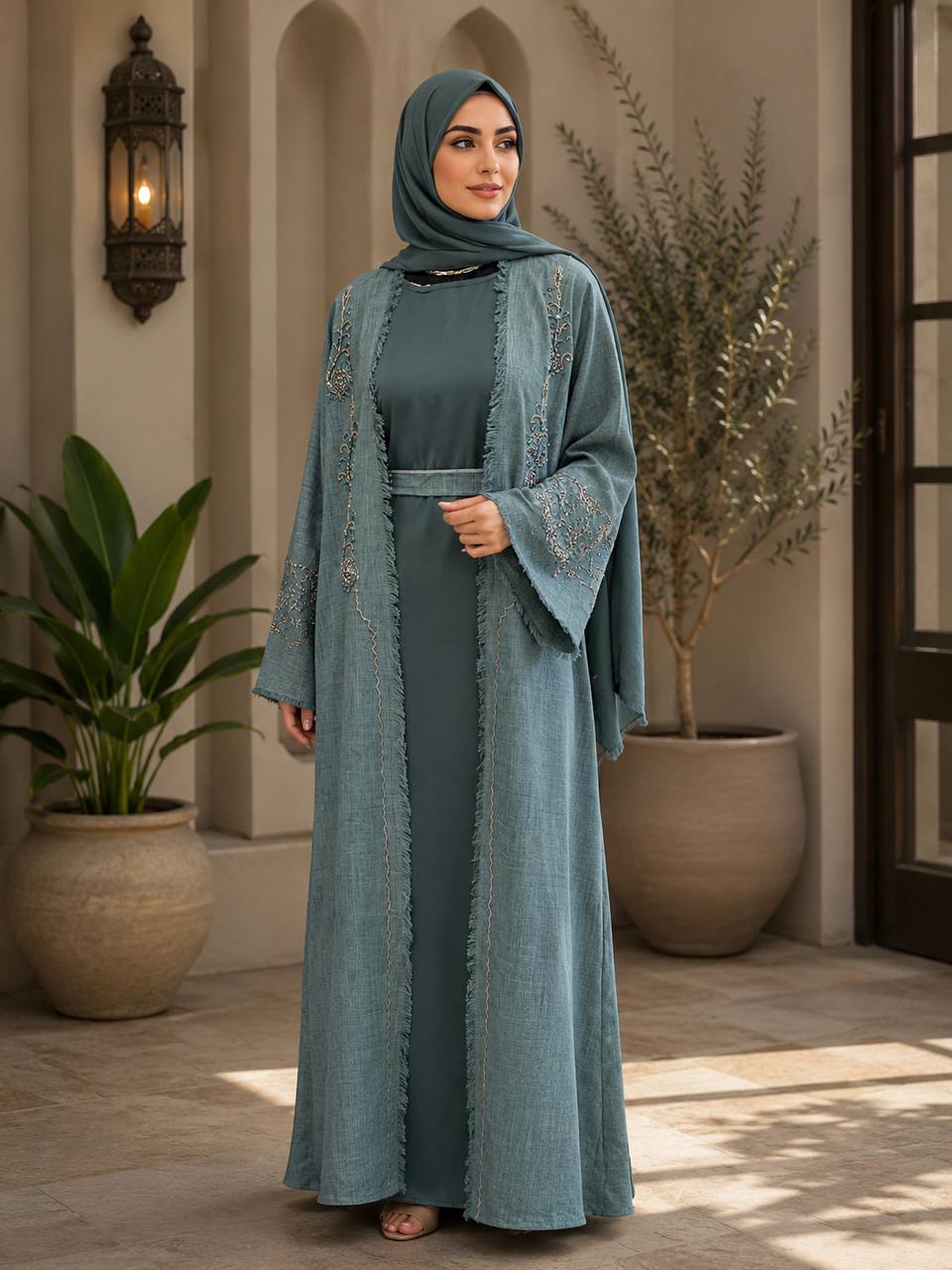 Sahara Breeze Open Abaya